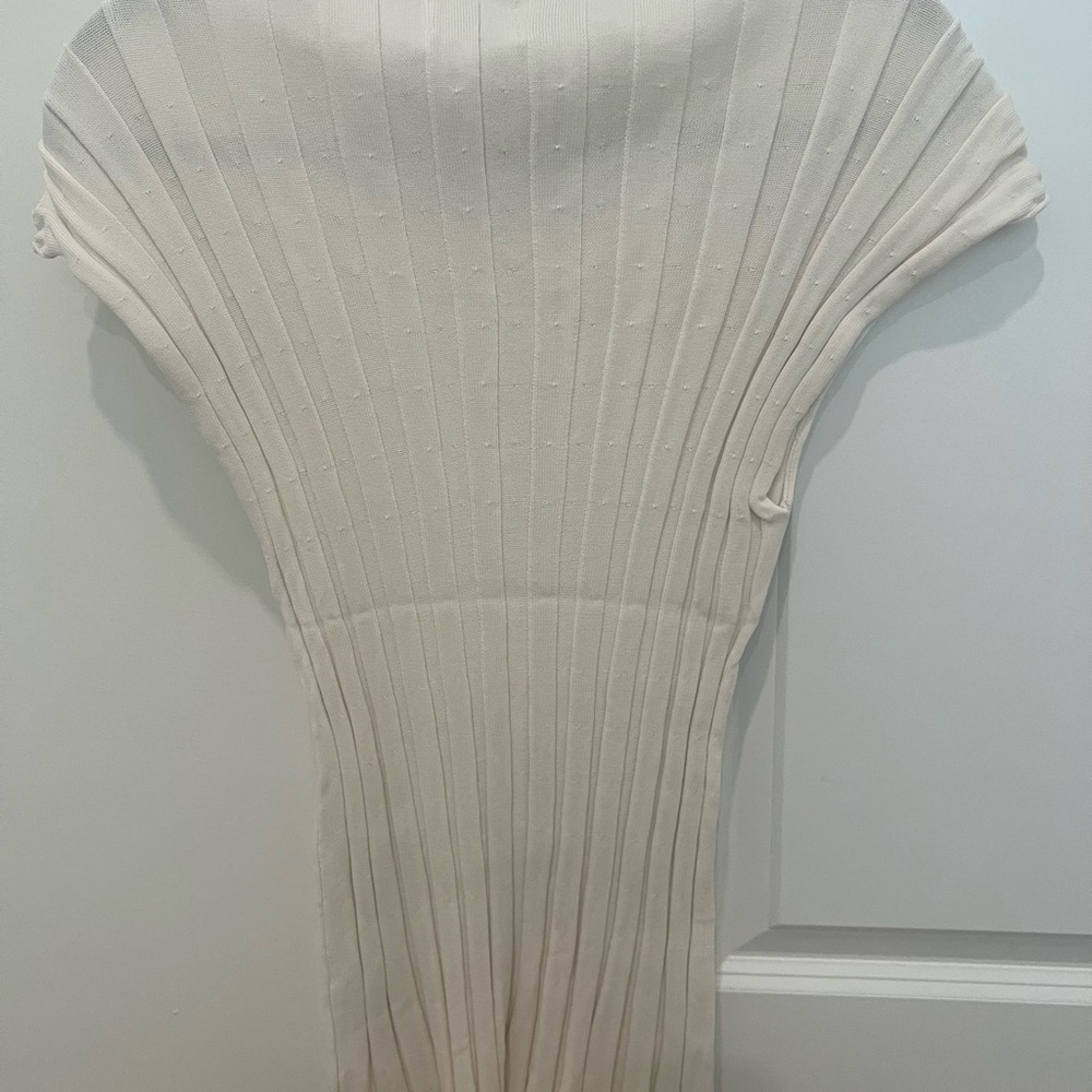 DISSH Cream Ribbed Knit Top - Picture 3 of 3